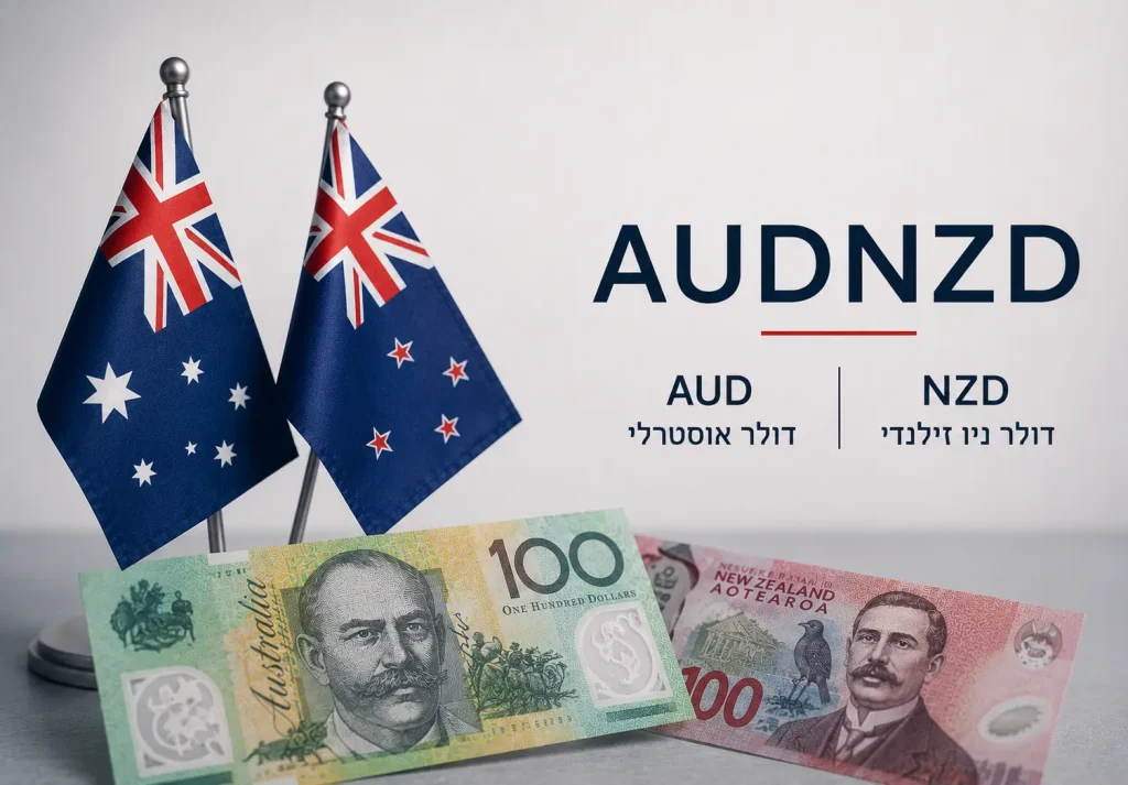 גרף AUDNZD נופל בחדות לאחר החלטת הריבית בזמן שאזור המימוש שסומן מתחיל להגיב